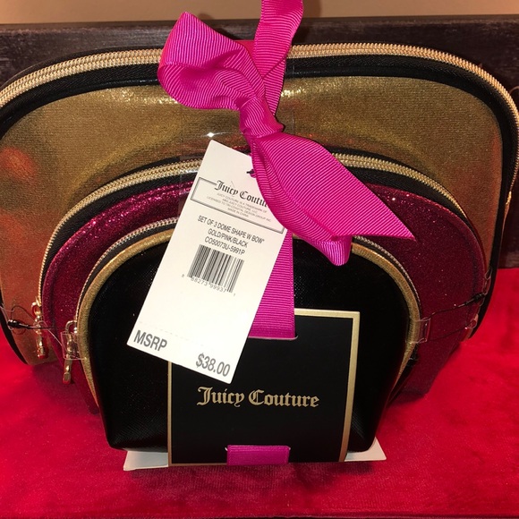 Juicy Couture Handbags - Juicy Couture set of 3 Cosmetic bags
